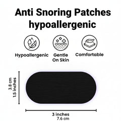 Anti snoring patch with hypoallergenic, gentle on skin, and comfortable features