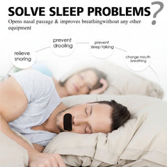 sleep aid device with text about solving sleep problems.